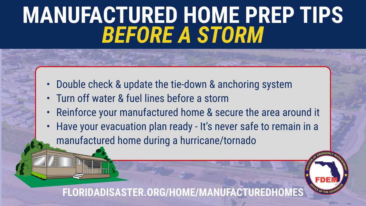 Make A Plan For Manufactured Homes Florida Disaster