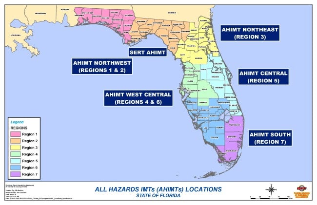All Hazards IMTs Locations Florida